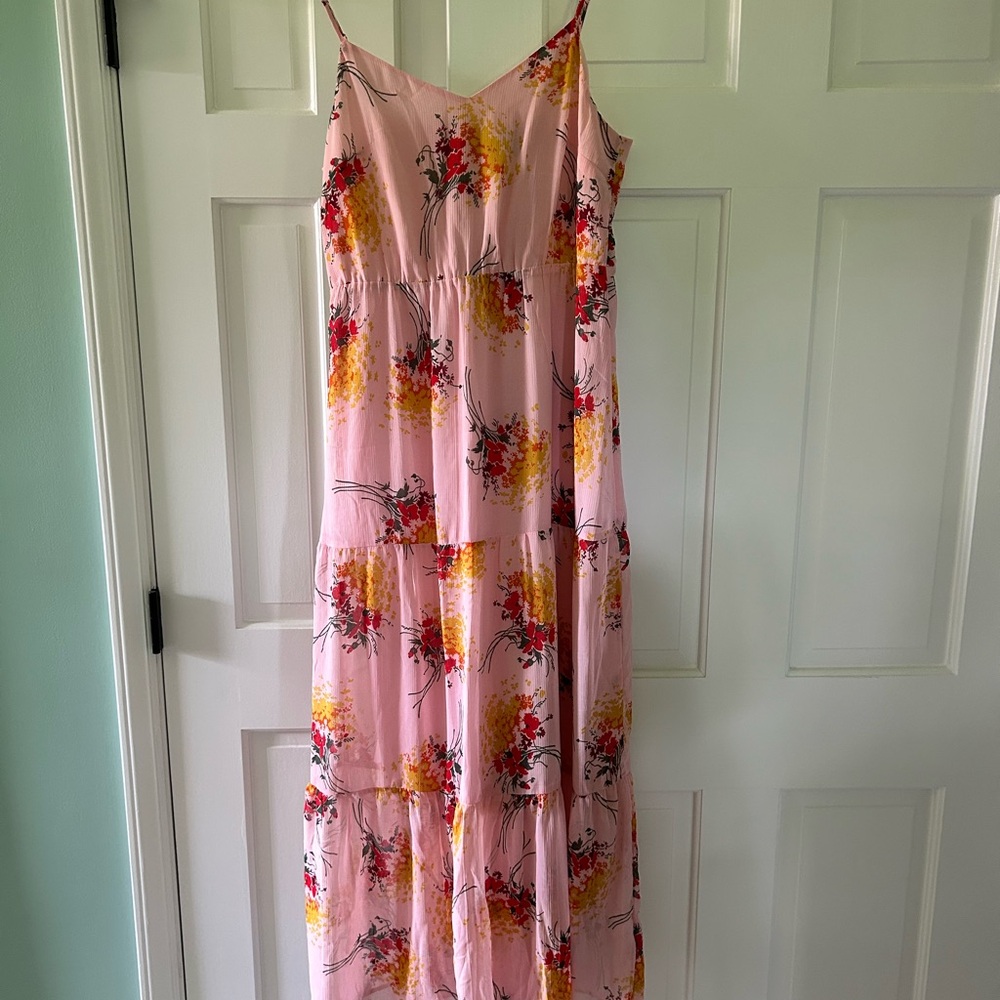 J. Crew Floral Maxi Dress, lightweight, thin straps, size 6 (NEW!)
